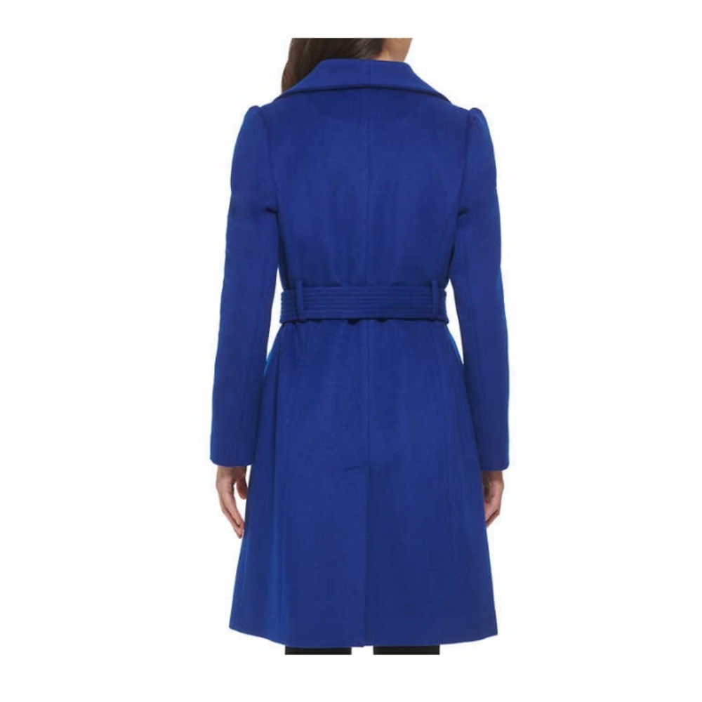 Karl Lagerfeld Belted Wool Blend Coat - Picture 2 of 3